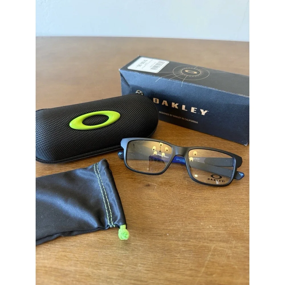 NEW OAKLEY OY8007 FIELD DAY SATIN BLACK AUTHENTIC EYEGLASSES 48-14 YOUTH